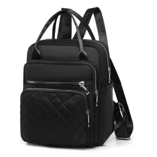 Grande Capacidade Mochila Feminina Nylon Impermeável Trabalho Casual - 519 Cor aleatório
