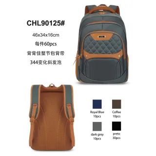 Grande Mochila Masculina Resistente Couro Impermeável 90125 - Azul