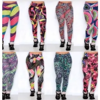 Legging Estampada Preta em Suplex - Ideal para Academia, Caminhada e Prática de Esportes - P