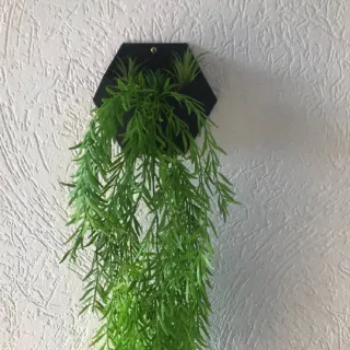 Vaso Geométrico Meia Lua Moderno - Modelo para Jardim Vertical ou Parede - 3 Branco.