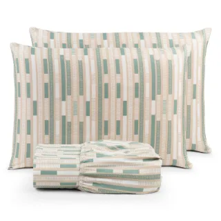 Lençol Queen Box Casal - 3 Peças Aveludadas 200 Fios Micropercal - Naturale Dourado