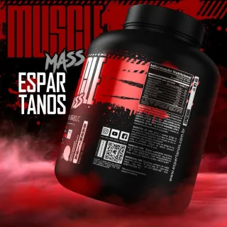 Espartanos - Kit Suplemento Hipercalórico + Bcaa + Creatina + Glutamina + Shaker - Chocolate