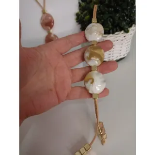 Escolha vários modelos de maxi colar feminino - Preto amêndoa