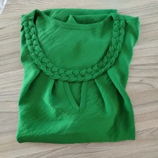 Blusa social feminina manga curta M G GG duna - Lilás