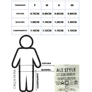 Pantalona Duna com Botão e Zíper - Cores Variadas - Branco