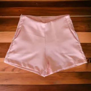 Cintura alta Alfaiataria curta - Preto Estampado 2