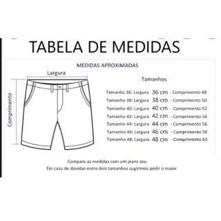 Bermuda Slim Masculina Jeans Elastano Lycra - Azul