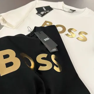 Camiseta Importada Estampa Boss Masculina Feminina Plus-Size Extra-Grande - Branco