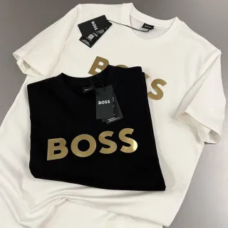 Camiseta Importada Estampa Boss Masculina Feminina Plus-Size Extra-Grande - Branco