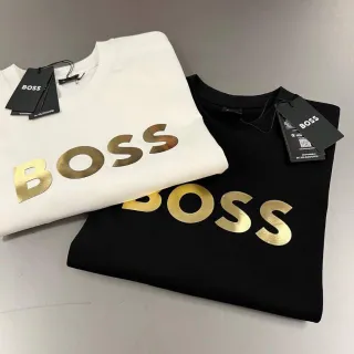 Camiseta Importada Estampa Boss Masculina Feminina Plus-Size Extra-Grande - Branco