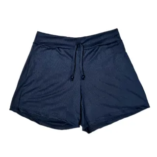 Plus Size Feminino Short Estampado Malha Canelada Liso Tamanhos Grandes - Variadas