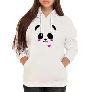 Blusa Flanelada Feminina Panda Quentinha e Confortável - Raglan