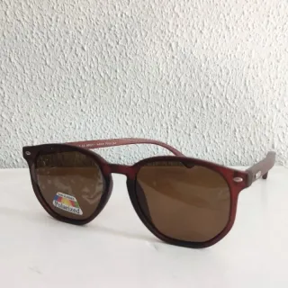 517 Óculos de Sol Masculino Quadrado com Proteção UV400 em Acetato - Polarizado e madeira d7