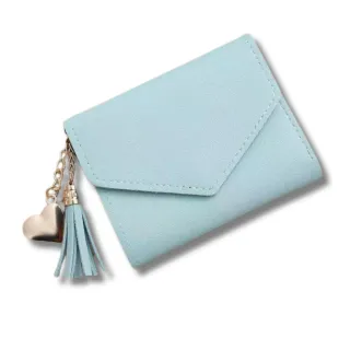 Porta-Cartões/Bolsa De Mão com Franjas - Carteira Feminina - Lilás 2