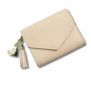 Porta-Cartões/Bolsa De Mão com Franjas - Carteira Feminina - Lilás 2