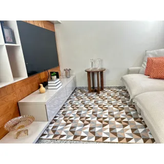 Tapete Antiderrapante Premium Geométrico Jacquard 200x140 Atacado Revenda - M 3 Aladim