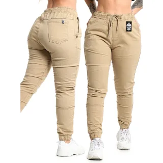 Promoção Calça Jogger Feminina Premium - Elástico Punho Skatista - Caramelo