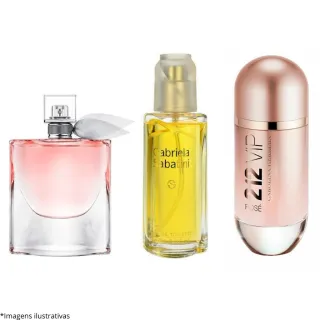 Promoção Perfumes Importados Feminino 50 ml - Similar, Envio Rápido - La Vie - Gabriela - 212 Rose