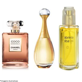 Promoção Perfumes Importados Feminino 50 ml - Similar, Envio Rápido - La Vie - Gabriela - 212 Rose