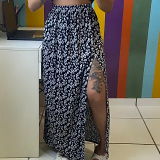 Fenda em saia longa (ENCOMENDA)