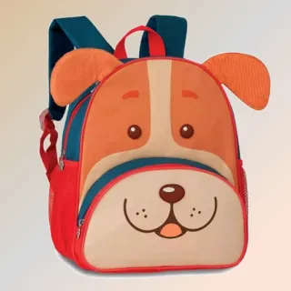 Pequena mochila infantil para passeio ou creche, pet menino menina - Zebra