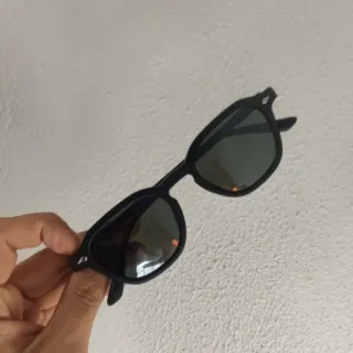 Proteção UV400 Oculos de Sol Redondo Unisex Vegas - C3