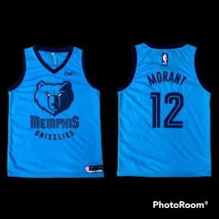 Regatas NBA Basqueteira Ball - P, M, G ao GG - Memphis Grizzlies Azul bebê