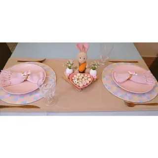 Promoção Kit com 2 Trilhos/Caminhos de Mesa Liso - 1.45 X 40cm - Laranja