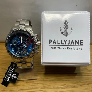 Mod1/4 Pallyjane - Relógio Masculino Prova D´Água - Dourado/Preto/Azul-Mod4