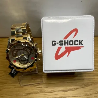 Mod1/4 Pallyjane - Relógio Masculino Prova D´Água - Dourado/Preto/Azul-Mod4