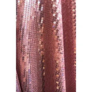 Saia Feminino Luxuoso e Conjunto Cropped em PAÊTE - Rose Golde