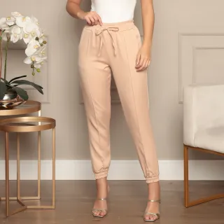 Confortline Calça Jogger Alfaiataria - BEJE