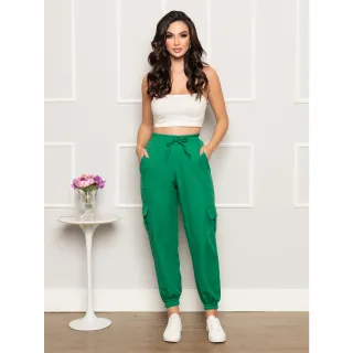 Top Jogger Alfaiataria Calça Cargo - Rosa