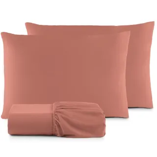 Lençol Casal Box Padrão Jogo 3pçs Toque Aveludado 200 Fios - Oliva Floreal