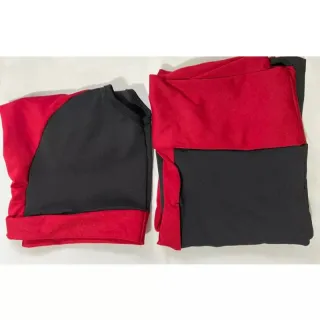 Roupa de academia Plus Size Conjunto Fitness Calça Legging e Top GG XGG EXGG - Vermelho