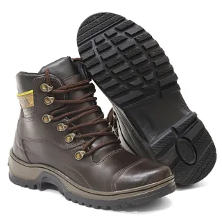 CAT Bota 100% Couro em Promoção