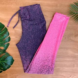 Cintura Alta Legging Fitness Estampada Suplex Academia - estampa 3