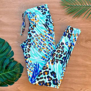 Cintura Alta Legging Fitness Estampada Suplex Academia - estampa 3