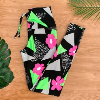 Cintura Alta Legging Fitness Estampada Suplex Academia - estampa 3