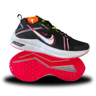 Tênis Confortável Feminino Just Fitness para Academia, Corrida, Treino e Caminhada - PRETO/PINK