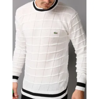 Suéter básico masculino quadrado