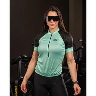 Camiseta Way Fresh Feminina Manga Curta Ciclismo - Várias Cores - Rosa neon