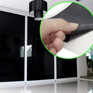 Promoção Papel Adesivo Preto Fosco Lavável - 5 Metros - Único