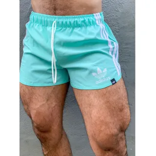 Moda Praia Tactel Unissex Feminino Masculino - Short Academia - Vermelho