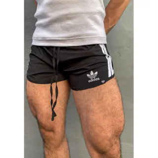 Moda Praia Tactel Unissex Feminino Masculino - Short Academia - Vermelho