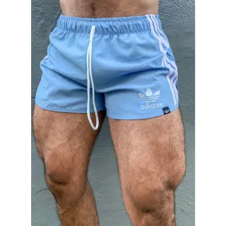 Moda Praia Tactel Unissex Feminino Masculino - Short Academia - Vermelho