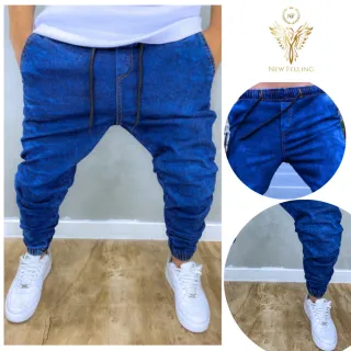 Lançamento Premium: Calças Jogger Casual Skinny para academia - jeans