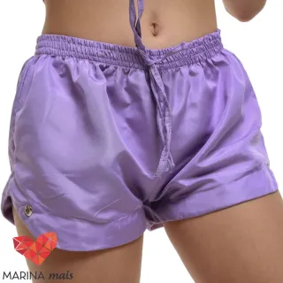 Shortinho Tactel Feminino para Academia - Lilás