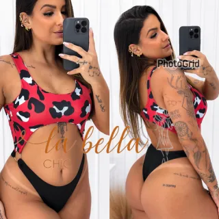 Anitta Biquíni Gringo Fio Dental Argola Lateral - Anita Pink Texturizado