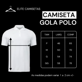 Trabalhada Azul Royal Camiseta Gola Polo Masculina - Envio Imediato - AZUL JACQUARD